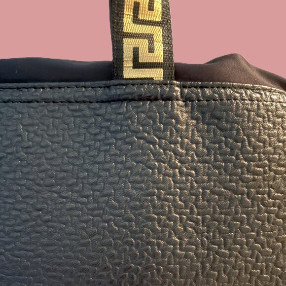 Versace Parfums Luxury Large Black Overnight Tote Gold Hardware NWOT - Picture 8 of 12